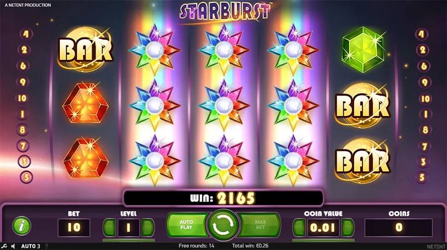 Starburst de la NetEnt